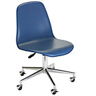 Navy Leather Desk Chair